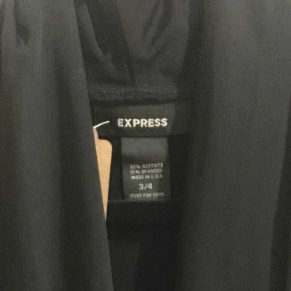 Express - Black Fitted Pencil Dress - Item#42 - Picture 3 of 6